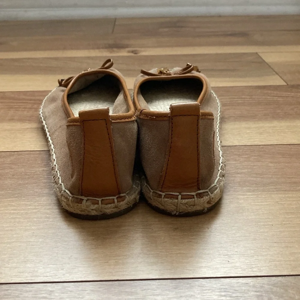 MICHAEL Michael Kors Meg Brown Suede Espadrilles.